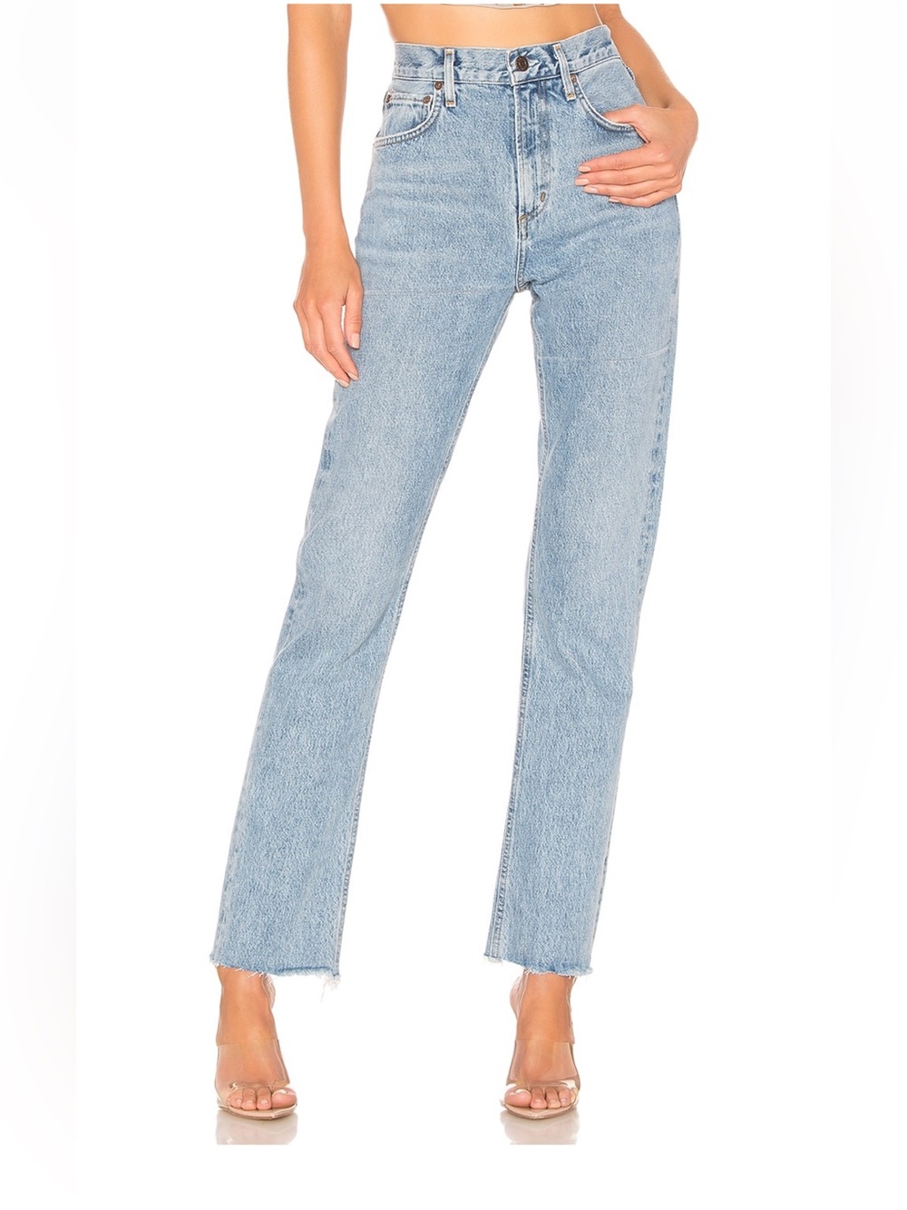 Agolde Cherie High-Rise Straight Jeans